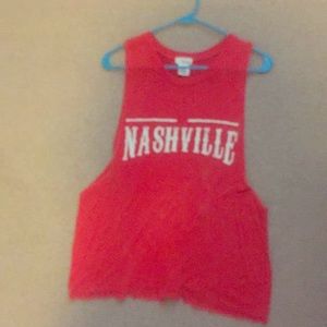 Burnt orange NASHVILLE tank
